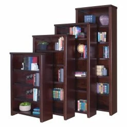 Deals 🎁 Standard Martin Furniture Tribeca Loft Cherry Office Collection Bookcase With Three Adjustable Shelves 🔔