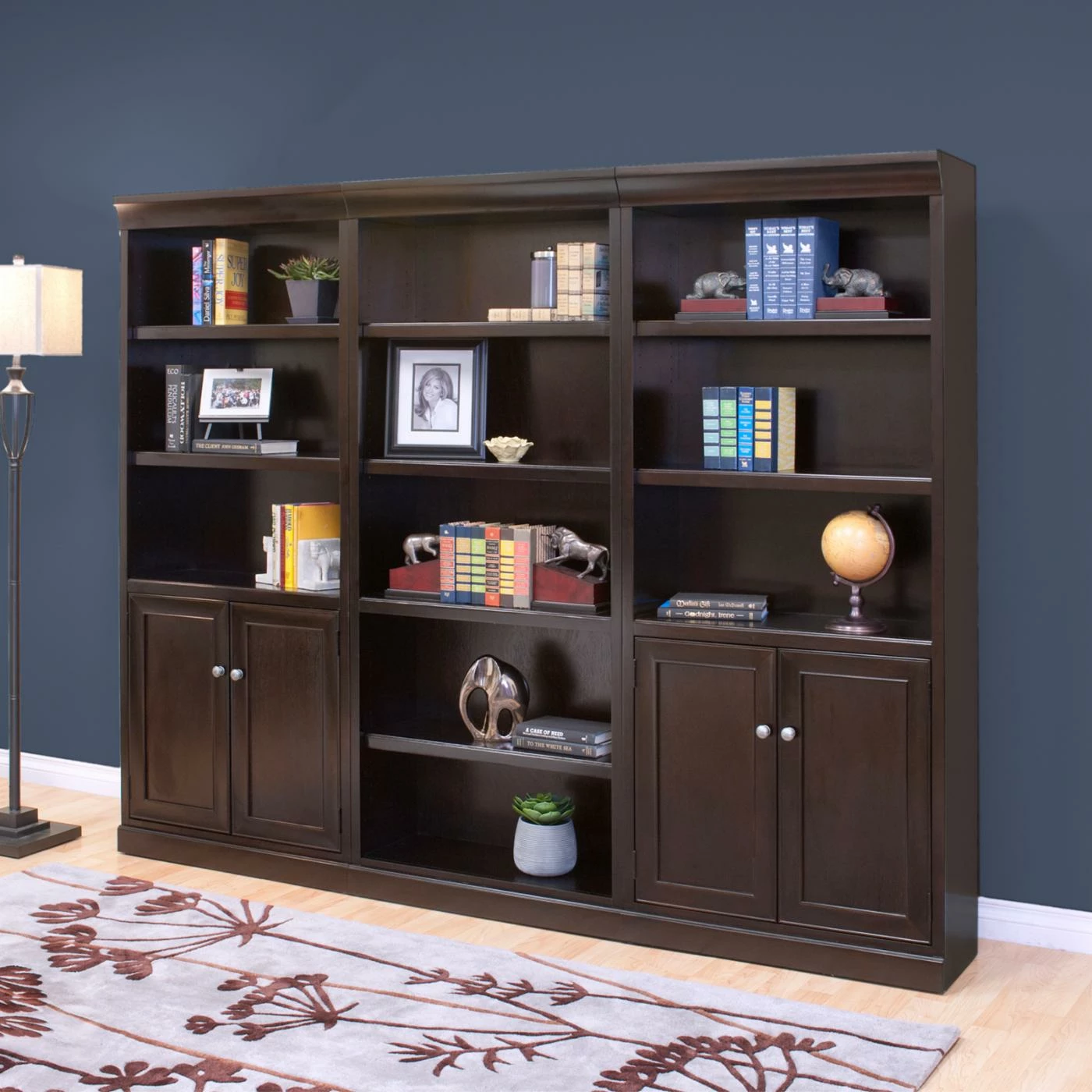 Best Sale β Library & Wall Martin Furniture Fulton Wood Wall Bookcase With Doors - Espresso π