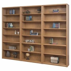 New 🛒 Library & Wall Martin Home Furnishings Contemporary Wall Bookcase - Oak 👏