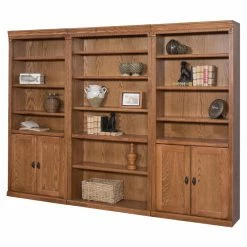 Wholesale 👍 Library & Wall Martin Furniture Huntington Oxford Wood Wall Bookcase With Doors - 96 In. 😍