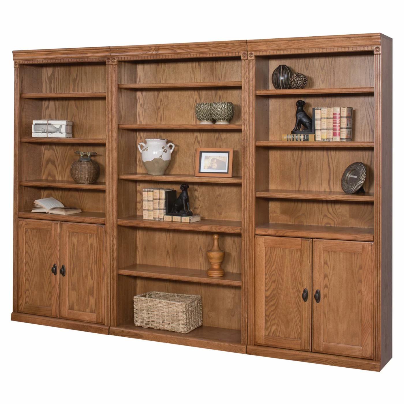 Wholesale π Library & Wall Martin Furniture Huntington Oxford Wood Wall Bookcase With Doors - 96 In. π