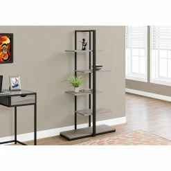 Best deal ❤️ Leaning & Ladder Monarch Specialties 32 In. Decorative Metal Backless Bookcase 💯