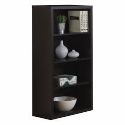 Best Pirce 💯 Monarch Specialties Standard Monarch Cappuccino Bookcase With Adjustable Shelves ✔️