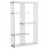 Budget ✨ Monarch Specialties Decorative Monarch 60 In. Bookcase With Tempered Glass 💯