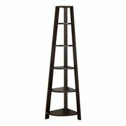 Hot Sale ⭐ Monarch Specialties Monarch 72 In. Corner Accent Etagere ⭐