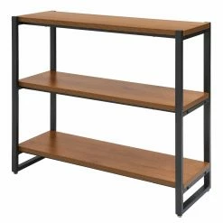 Top 10 🎁 Standard New Pacific Direct Inc Anderson Modern Industrial Bookcase - Gliese Brown/Gunmetal Gray 🧨