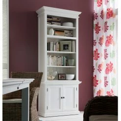 Budget 🌟 Library & Wall Nova Solo Halifax Bookcase With Hutch ✨