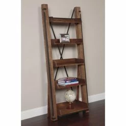Cheap 🧨 Leaning & Ladder American Furniture Classics Industrial Open Shelf Ladder Bookcase 🥰