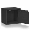 New 👏 Way Basics Eco Stackable Storage Cube Organizer Unit With Door ⭐