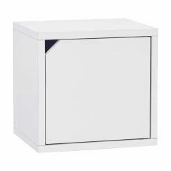 Promo ✔️ Way Basics Eco Friendly Modular Cube Bookcase With Door 🌟