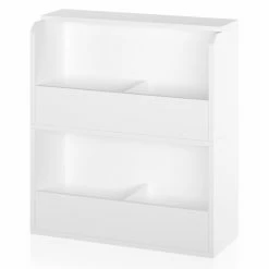 Deals 😀 Decorative Way Basics Vinyl Record Shelf And Bookshelf ✨