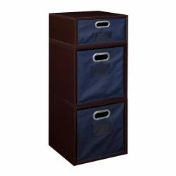 Outlet 😍 Regency Niche Cubo Modular Storage Shelf With Optional 2 Full And 1 Half Sized Folding Storage Bins 💯