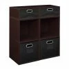 Best Sale 🧨 Regency Niche Cubo Modular Storage Shelf With Optional 4 Full And 2 Half Sized Folding Storage Bins 🥰