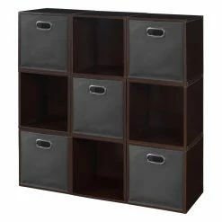 Cheapest π Modular Niche Cubo Storage Set - 9 Cubes And 5 Canvas Bins π€©