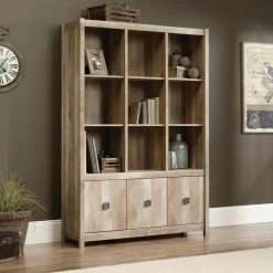 Outlet 🥰 Decorative Sauder Cannery Bridge Storage Wall - Lintel Oak 👏