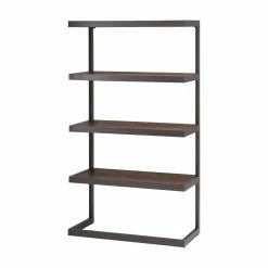 Top 10 🥰 Decorative HN Home Wesley Modern Farmhouse Acacia Bookcase - Natural Aged Brown 👍