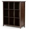 Buy 😀 Brooklyn & Max Brooklyn + Max Brunswick 44 In. Solid Wood Cube Bookcase - Brunette ⌛