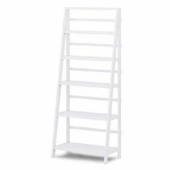 Buy ⭐ Brooklyn & Max Leaning & Ladder Brooklyn & Max Brunswick Contemporary Ladder Bookcase 👍