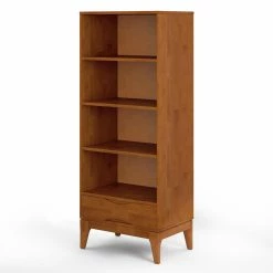Hot Sale π₯ Brooklyn & Max Decorative Brooklyn & Max Thompson Mid-Century Modern Bookcase - Teak Brown π
