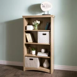 Deals π€© Standard Gascony 4 Shelf Bookcase By South Shore π