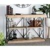 Flash Sale 🤩 Standard DecMode Fir Wood And Iron 2 Tier Shelf 🥰