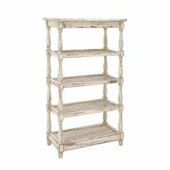 Best Sale ✔️ Decorative DecMode Rustic Five-Tiered Wood And Metal Cane Shelf ✔️