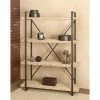 Deals 🎉 Standard DecMode 4-Tiered Modern Metal And Wood Bookcase ✨