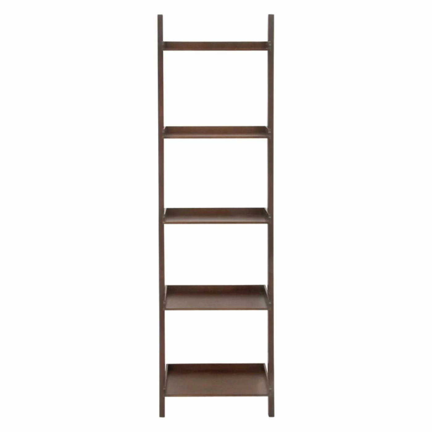 New π Leaning & Ladder DecMode Wood Leaning Shelf - 21W X 69H In. π