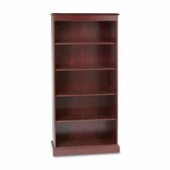New ⌛ Standard HON 94225N 94000 Series 5-Shelf Bookcase - Mahogany 🔔