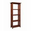 Hot Sale ✨ Decorative Alaterre Furniture Mission 60 In. 4-Shelf Bookcase, Cherry 🥰