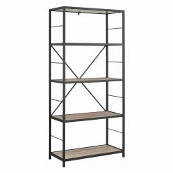 Flash Sale π₯ Decorative HumbleNest Countryside 60 In. Rustic Media Bookcase β