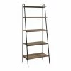 Budget 🎁 Leaning & Ladder Manor Park 72 In. Reclaimed Barnwood Ladder Shelf 🧨