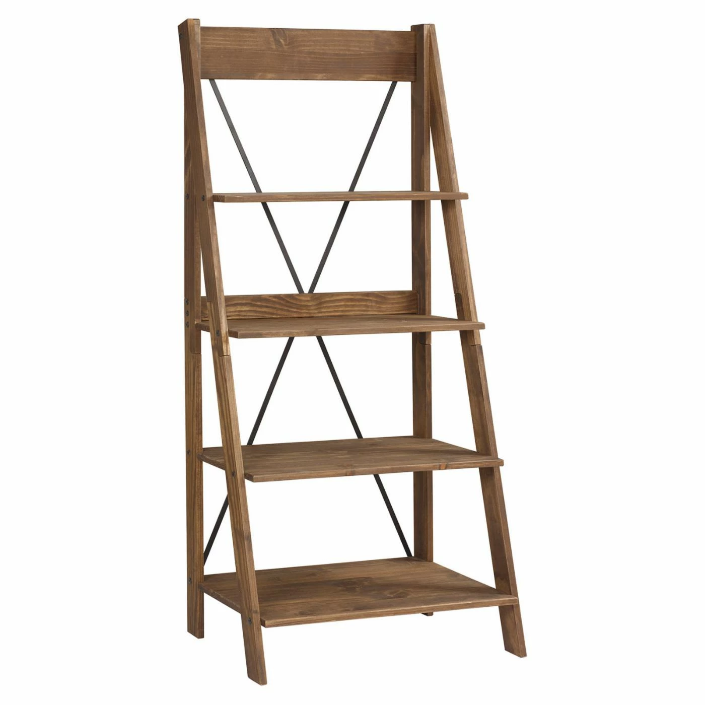 Best Sale ✔️ Leaning & Ladder Manor Park Solid Wood 4 Shelf Ladder Bookcase ❤️