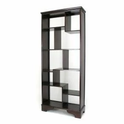 Buy 🔔 Decorative Wayborn Abstract Modular Bookcase In Cherry 🎉
