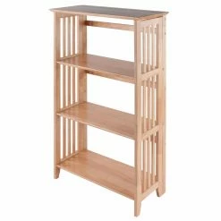 Best Pirce π₯° Decorative Winsome Mission 4-Tier Folding Wood Bookcase π