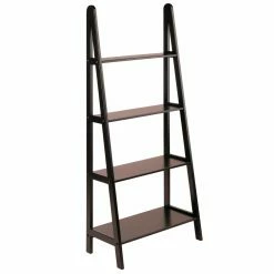 Best Pirce β€οΈ Leaning & Ladder Winsome 4-Tier A-Frame Wood Etagere Bookcase π