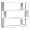 Discount 🧨 Decorative Baxton Studio Barnes 3-Shelf Modern Bookcase - White 💯