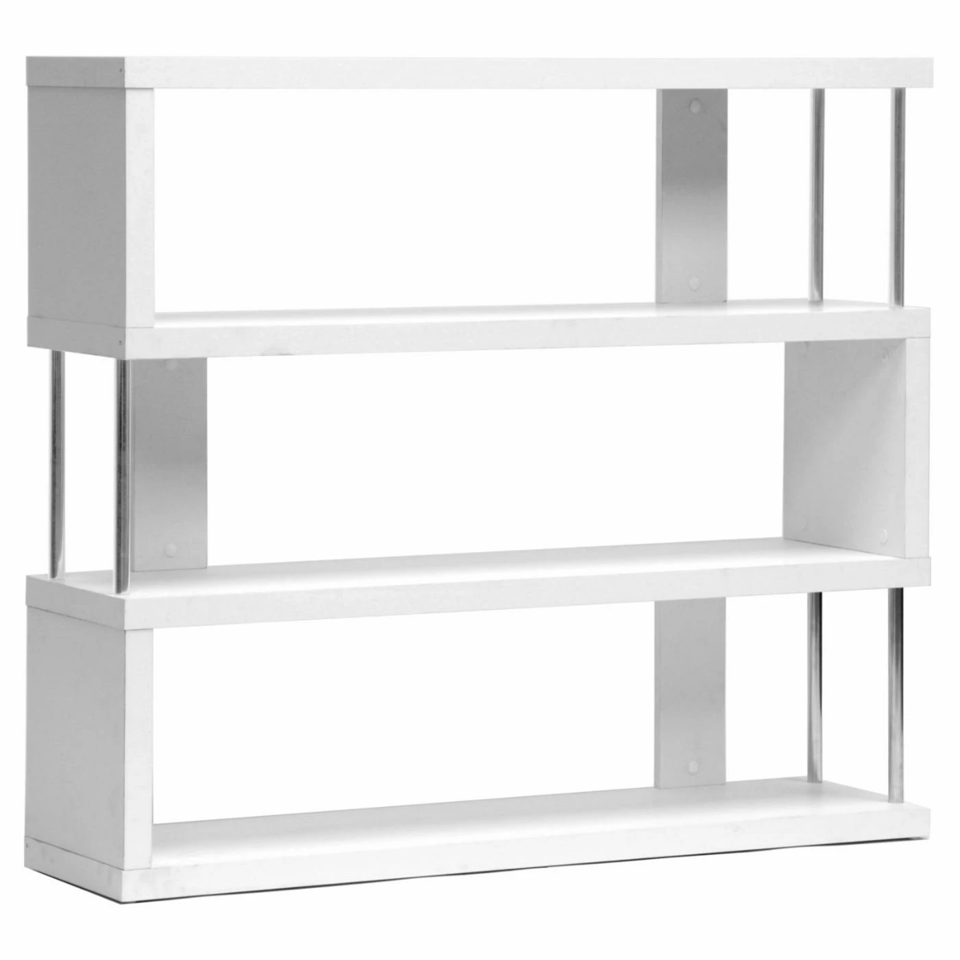 Discount 𧨠Decorative Baxton Studio Barnes 3-Shelf Modern Bookcase - White π―
