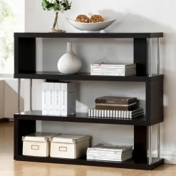Brand new π Decorative Baxton Studio Barnes 3 Shelf Bookcase β