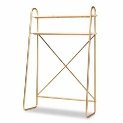 New 👏 Decorative Baxton Studio Merida 2-Tier Over Bed Storage Bookshelf 🎉