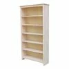 Hot Sale 🌟 Standard International Concepts Shaker 72 In. H X 38 In. W Bookcase - Unfinished 🥰