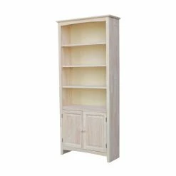 Wholesale ⭐ Standard International Concepts Shaker 72 In. H Bookcase - Unfinished 😉