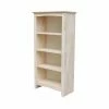 Promo 🌟 Standard International Concepts Shaker 48 In. H X 24 In. W Bookcase - Unfinished 🧨