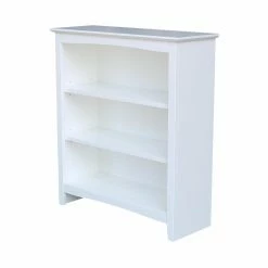 Hot Sale 🤩 Standard International Concepts Shaker 36 In. H X 32 In. W Bookcase - White 😉