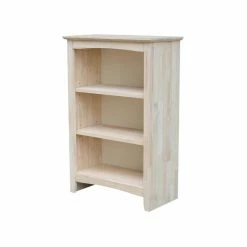 Budget 😉 Standard International Concepts Shaker 36 In. H X 24 In. W Bookcase - Unfinished ❤️