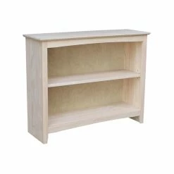Coupon ✔️ Standard International Concepts Shaker 30 In. H X 38 In. W Bookcase - Unfinished ❤️