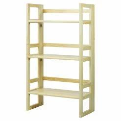 Best Pirce 🔥 Yu Shan Standard 3 Tier Folding Student Bookcase - Natural 🤩