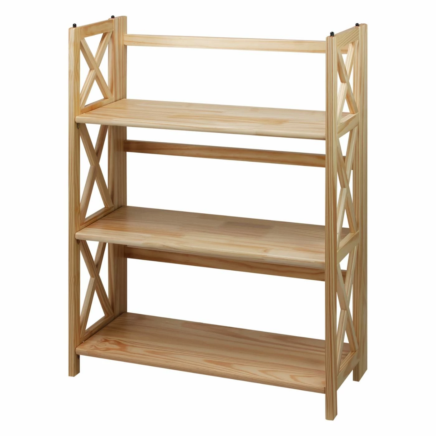 New π Decorative Casual Home Montego 3 Shelf Folding Bookcase π