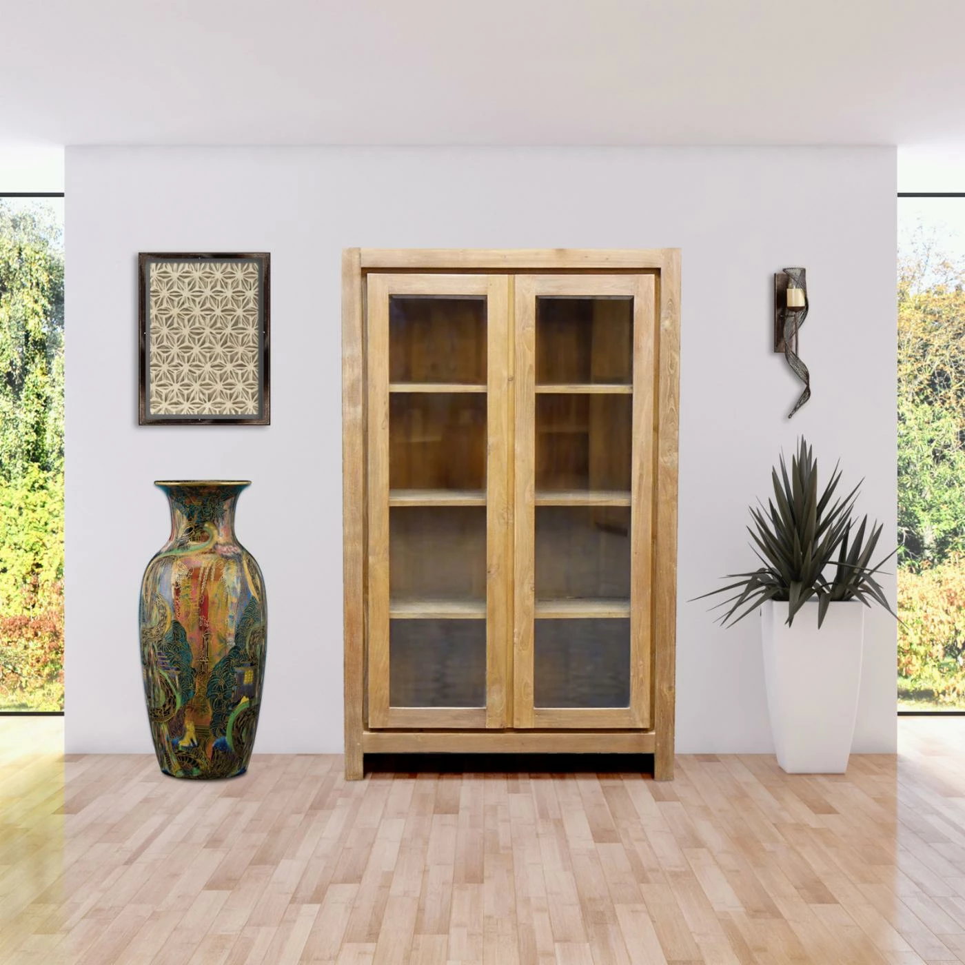 New π Chic Teak Solo Barrister Bookcase β - Image 5