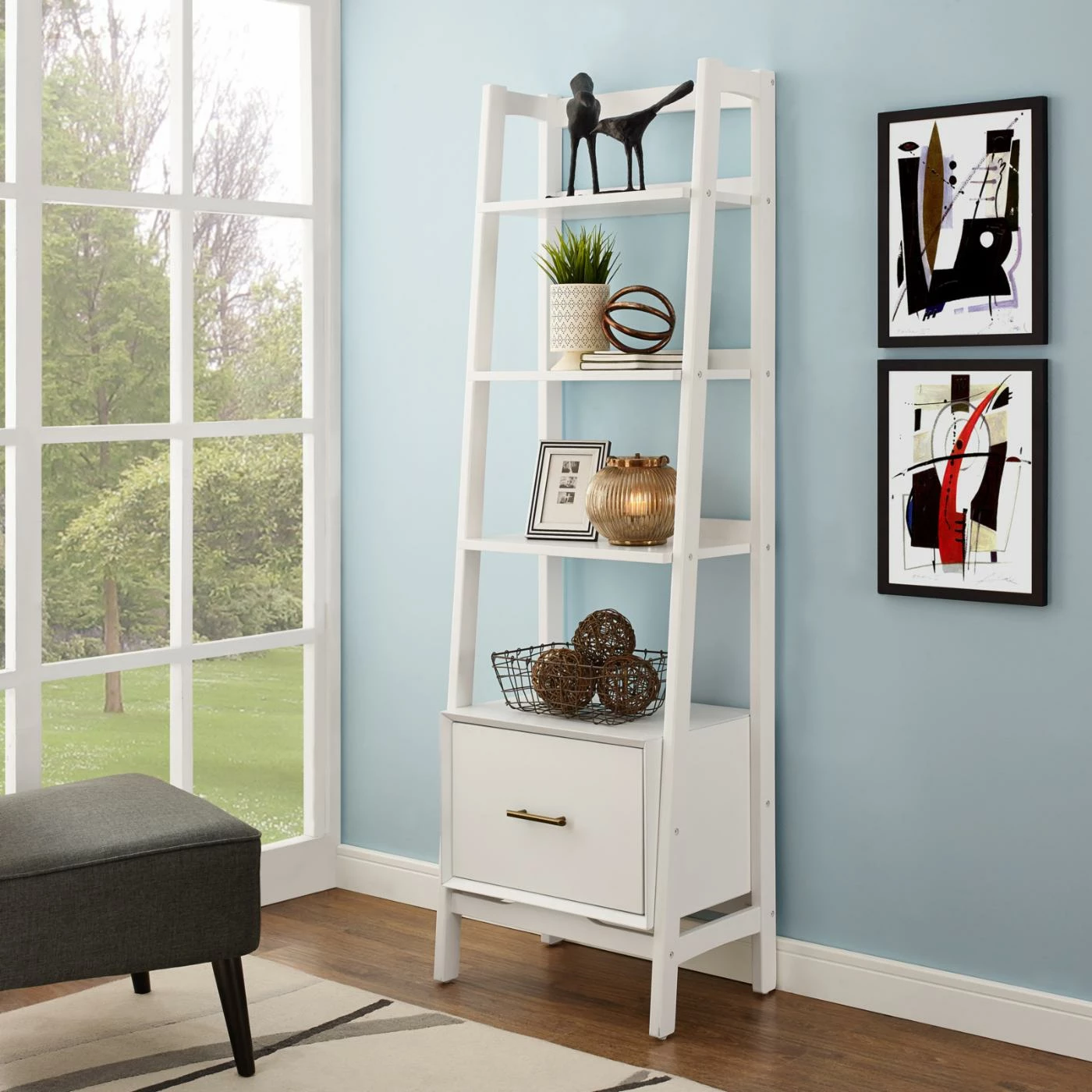 Best Pirce π Crosley Landon Small Etagere Bookcase π - Image 5